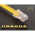 thumbnail image 2 of Cable Leader 14ft Cat5e UTP Non-Booted Ethernet Network Patch Cable 24AWG Bare Copper, Yellow, 2 of 5