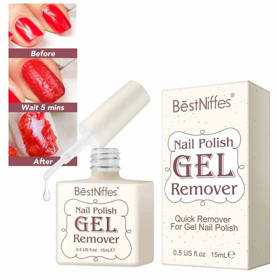 Nail Polish Quick Gel Remover – Non-Irritating Formula for Easy Gel Polish Removal, Nail Polish Remover, Safe