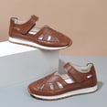 thumbnail image 6 of Women's Gladiator Fisherman Sandals Closed Toe Hollow Out Mary Jane Flat Shoes Breathable Casual Beach Shoes Brown Size 8.5, 6 of 8