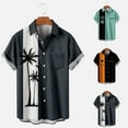 thumbnail image 6 of XMMSWDLA Hawaiian Shirts for Men Short Sleeve Summer Beach Shirt Casual Button Down Shirts Orange Boys' Tops, Tees & Shirts, 6 of 6