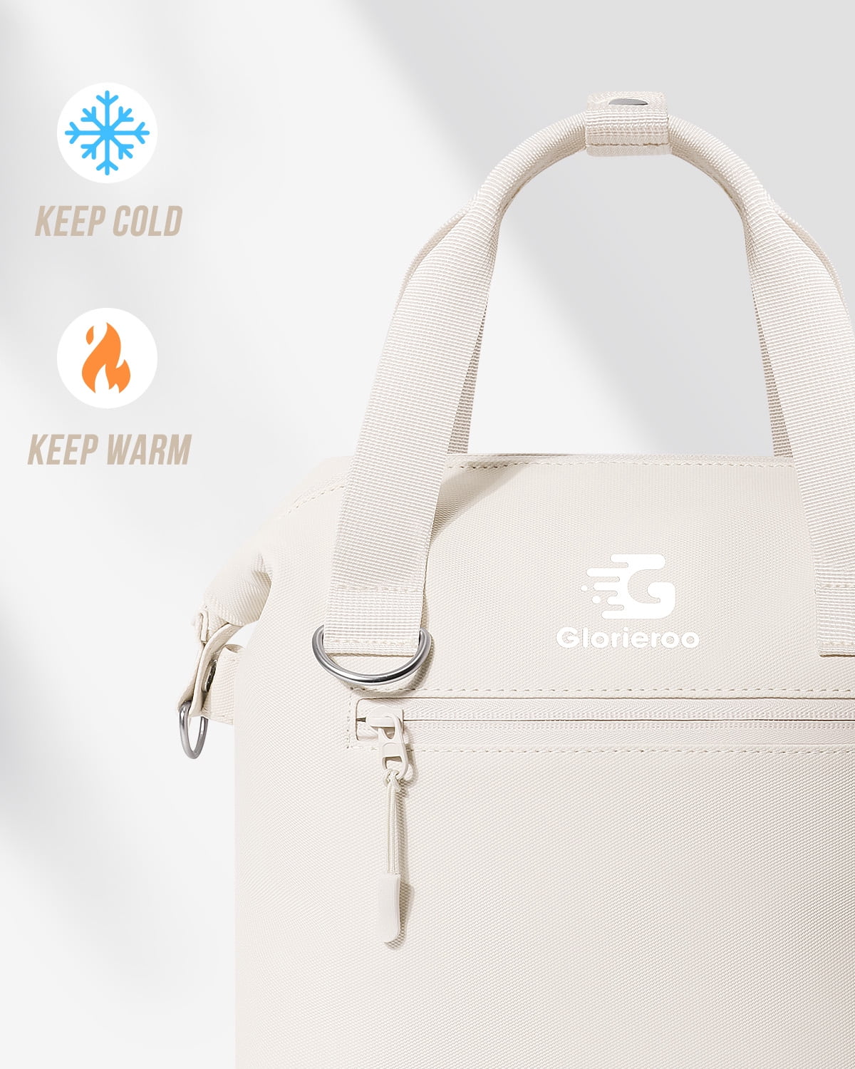 Pastel Lunch Box Women | Insulated Waterproof Leakproof Lunch Bag Cooler | Adjustable Strap | BPA-Free