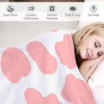 thumbnail image 4 of Cow Print Blanket Pink White Cow Pattern Throw Blanket Lightweight Flannel Cow Blanket for Kids Adults Couch Sofa Gifts 50"X 40", 4 of 6