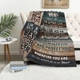 thumbnail image 2 of Husband Gift from Wife Blanket 60" X 50", Romantic Gifts for Husband, Husband Anniversary Wedding Gift, Birthday Gift for Husband from Wife, to My Husband, 2 of 5