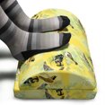 thumbnail image 3 of Bird Foot Rest, Little Birds on Spring Branches in Watercolor Style Repetitive Pattern, Non-Slip Backing Adjustable Ergonomic Memory Foam Leg Support for Office, Yellow and Multicolor, by Ambesonne, 3 of 5