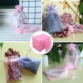 thumbnail image 5 of Bolsas de red reutilizables para necesidades decorativas, bolsas de organza con cordón, porta obsequios de tul transparente, resistentes y suaves al tacto para pequeñas piezas de té, joyas, bodas,, 5 of 5