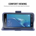 thumbnail image 3 of Samsung Galaxy J7-2015 Case, Cell Phone Leather Sleeve PU Leather Case Wallet Cell Phone Case Cover Compatible for Samsung Galaxy J7-2015 Leather Case - Blue, 3 of 7