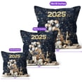 thumbnail image 4 of Happy New Year Basset Hound Welcome 2025 Balloon Firework Party Pillow Cushion Double Sided Bassets Dog Breed Lovers Gifts Idea Throw Pillow - 01014, 4 of 4