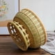 thumbnail image 2 of Cesta de bambú para aperitivos y frutas, cesta versátil para servir comida, cuenco tejido, bandeja tejida para servir en cocina y baño, 2 of 9
