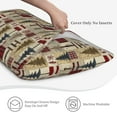 thumbnail image 4 of King Pillow Cases Standard Size - Rustic Plaid Forest Lodge Soft Envelope Closure Microfiber Block Print Pillow Cover, Wrinkle Stain Resistant Travel Pillow Covers Standard Size 20x36in, 4 of 7