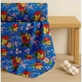 thumbnail image 4 of Soimoi Blue Cotton Poplin Fabric Leaves,Insect & Poppy Watercolor Decor Fabric Printed BTY 56 Inch Wide, 4 of 7