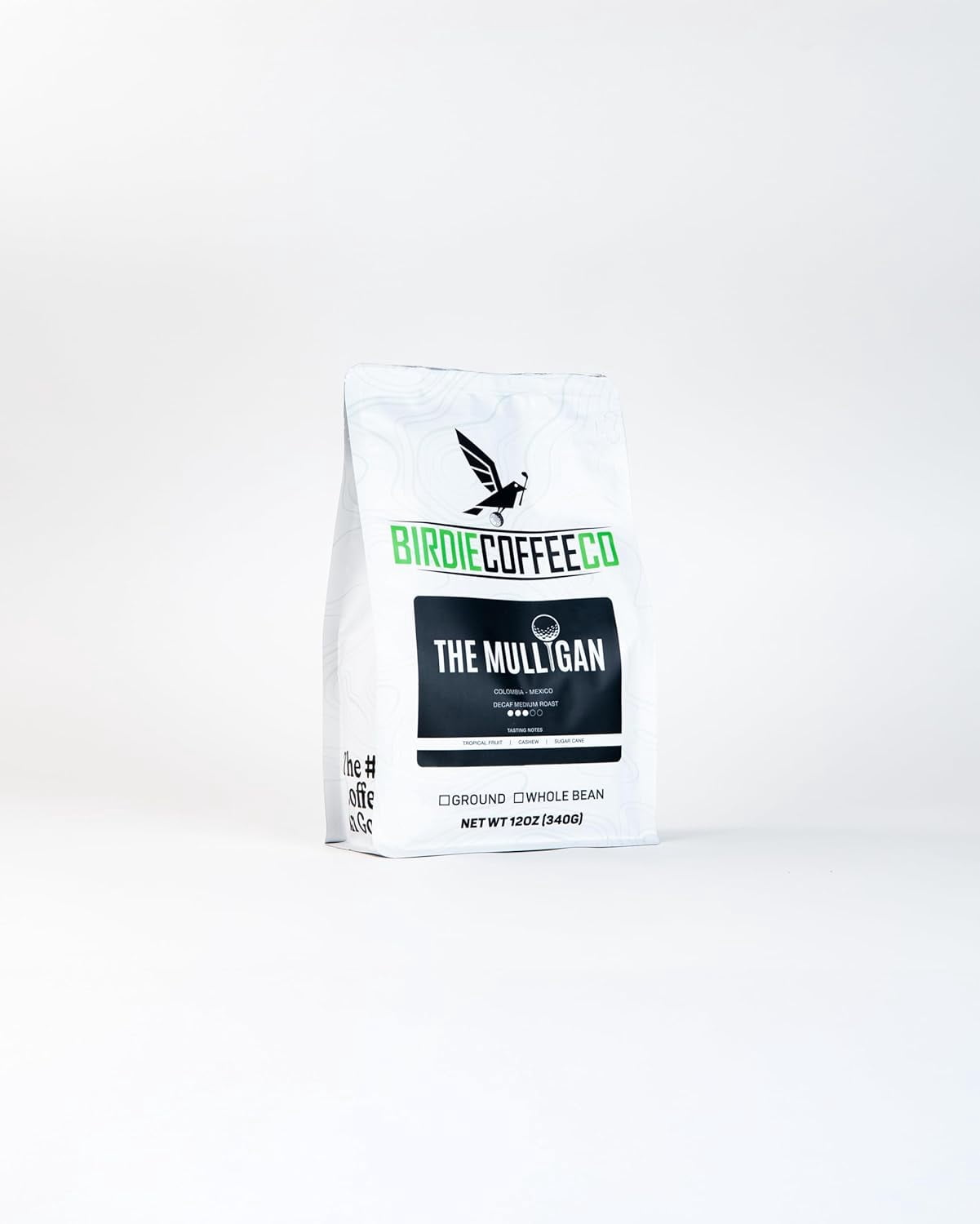 Birdie Coffee Co – The Mulligan Decaf Roast | Swiss Water Process | Whole Bean or Ground | Smooth, Rich, Zero Jitters | Small Batch Coffee | 12oz Bag