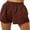 Brown, variant on Inevnen Women Casual Cotton Elastic Waist Shorts Loose Lounge Shorts with Pockets Workout Running Yoga Jersey Sweat Shorts