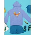 thumbnail image 3 of Fox With A Bow Tie Hoodie Juniors -Image by Shutterstock,  x-Large, 3 of 4