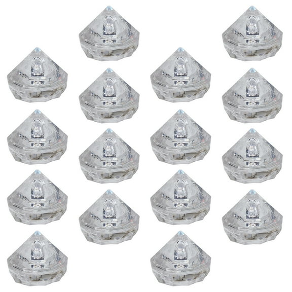 Light-up LED Ice Cube Night Party Supplies Cubes Decorative Induction 12 Pcs