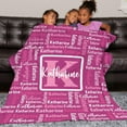 thumbnail image 4 of Name Blanket Personalized Blanket for Adult Kids Flannel Customized Personalized Blankets and Throws, 4 of 6