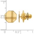 thumbnail image 2 of 14K Yellow Gold Men's With Line Design Octagon Tie Tac (10.5 X 10.5) Made In United States mc90, 2 of 5