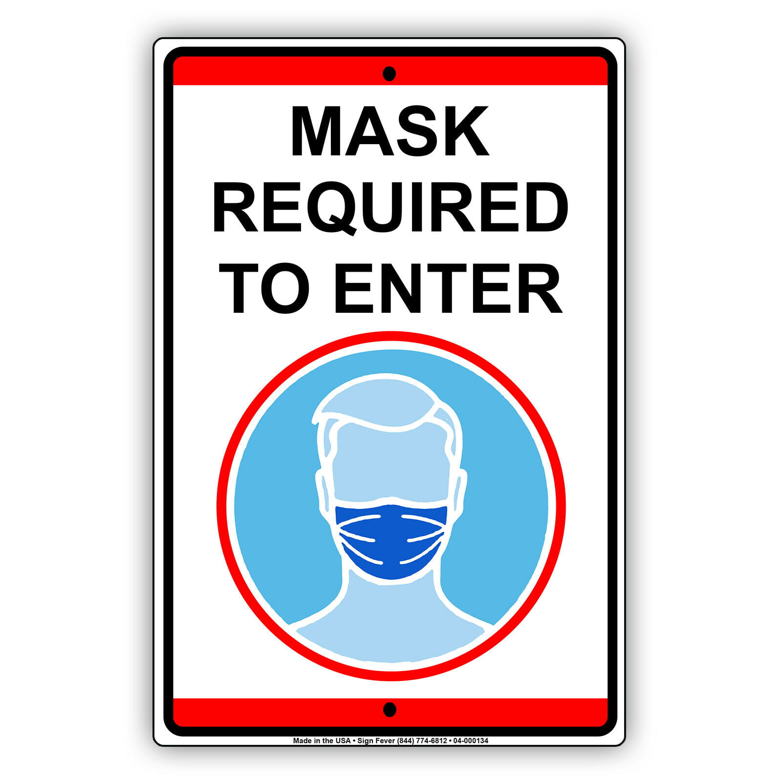 Mask Required To Enter Safety Precautions For Door Or ...