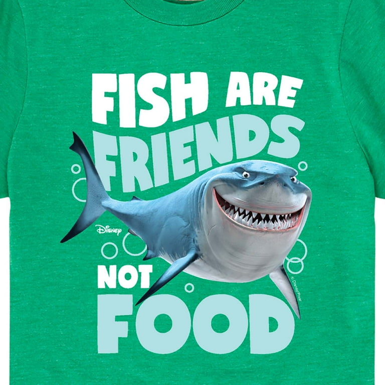 fish are friends not food t shirt