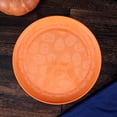 thumbnail image 2 of Mainstays 10.5 inch Round Plastic Etched Halloween Pumpkin Plate, Orange, 2 of 10