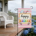 thumbnail image 3 of Upgraded Easter Garden Flag Spring Outdoor Garden Flag Decor Easter Welcome Flag Doubles-sided Linen Yard Flag For Yard Patio Front Door Holiday Decoration House Flag U, 3 of 6