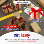 MT Products Tuck Top Kraft Paperboard Gift Boxes 2 x 2 x 3 - Pack of 30