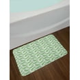 thumbnail image 2 of Leaves Bath Mat, Falling Pine Tree Branches with Spiky Leaves Botanical Concept, Plush Bathroom Decor Mat with Non Slip Backing, 29.5" X 17.5", Lime Green Fern Green, by Ambesonne, 2 of 2