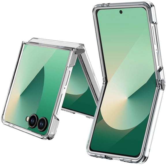 XPM for Samsung Galaxy Z Flip 7 Phone Case, Transparent Hybrid Shockproof Hard PC Slim Durable TPU Bumper Protection Cover for Galaxy Z Flip 7 (Clear)