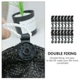 thumbnail image 3 of Milisten 30Ud Abrazaderas Negras Para Red De Agrícola Con Doble Fijación Resistente, 3 of 8