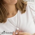 thumbnail image 5 of 555Jewelry Stainless Steel Star of David Necklace for Men & Women, Box Chain Patterned Star Of David Necklace for Women, Small Jewish Star Necklace, Mens Jewish Star Necklace, 20 Inch, Silver, 5 of 9