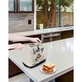 thumbnail image 3 of Cartoon Groundhog Toaster Cover 2 Slice, Small Kitchen Appliance Covers, Wake Up Spring Is Coming Country Toaster Oven Cover with Loop, Bread Machine Cover Polyester Dust Cover Protection, 3 of 4