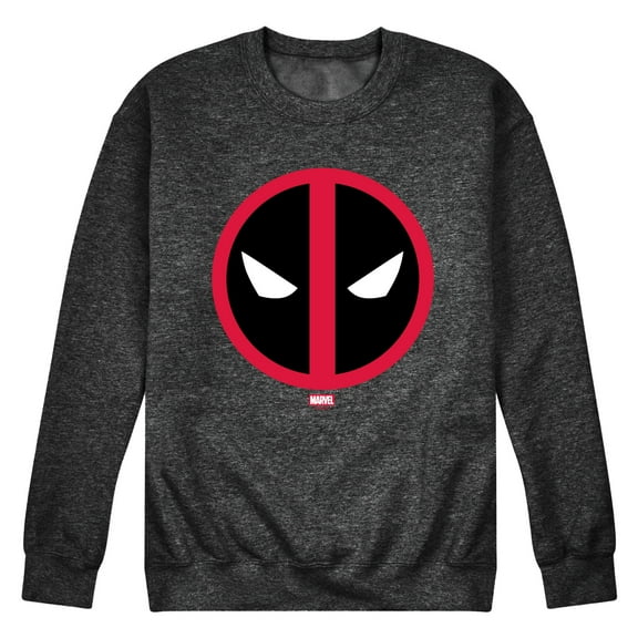 Marvel - Deadpool Logo - Men's Long Sleeve Crew Fleece Sweatshirt