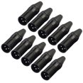 thumbnail image 1 of 10 Uds XLR 3 pines macho DIY Cable de Audio conectores de micrófono enchufe de soldadura adaptadores de micrófono WDOplteas  Para estrenar, 1 of 6