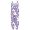 thumbnail image 6 of IROINNID Toddler Pants Baby Cute Summer Jumpsuits for Girls Kids Harem Strap Romper Jumpsuit 100, 6 of 7