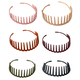 thumbnail image 1 of piezas de diademas con forma de diente de tiburón en zigzag, diademas de tela dura envueltas, banda de plástico con forma de onda, accesorio para el cabello, 1 of 5