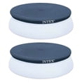 thumbnail image 1 of Intex Housse Ronde pour Piscine hors Terre Easy Set de 10 Pieds, Anti-Débris (Lot de 2), 1 of 6