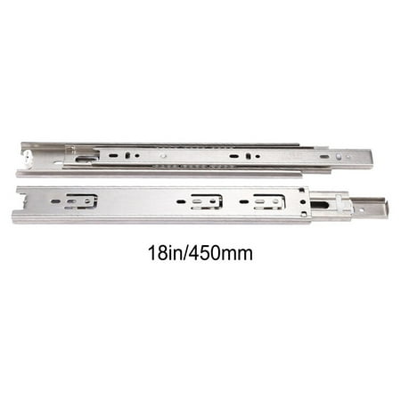 

GYZEE 304 Stainless Steel Thickened Hydraulic Damping Buffer Drawer Slide Silent(18inch)