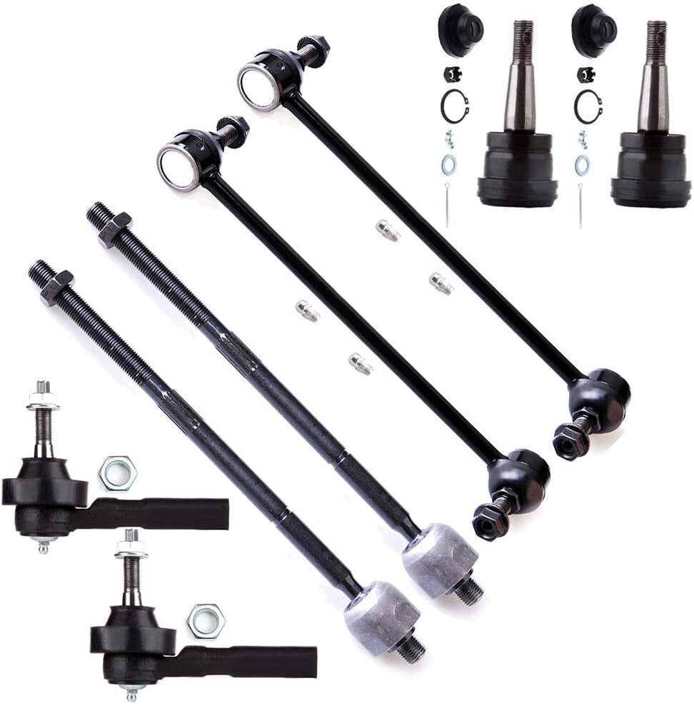 INEEDUP NEW 10 Set of Ball Joints Tie Rod Ends Sway Bar End Links Compatible with for Chrysler Grand Voyager Town & Country Dodge Caravan Plymouth Grand Voyager Plymouth Voyager 
