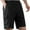 Black, variant on Youmylove Mens Casual Shorts Solid Color Workwear With Multiple Pockets Men Leisure Loose Trendy Comfortable Sports Business Shorts Swimmming Beach Shorts