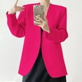 thumbnail image 3 of Mgmyaa Women's Blazer Top Coat Fashion Solid Color Long-Sleeve V-Neck Casual Garment, 3 of 6
