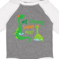 thumbnail image 4 of Inktastic My Gammy Loves Me Grandson Dinosaur Boys Long Sleeve Baby Bodysuit, 4 of 5