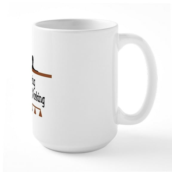 CafePress - A Bad Day Woodworking Large Mug - 15 oz Ceramic Large White Novelty Mug