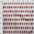 thumbnail image 2 of oneOone Georgette Viscose Fabric Argyle Ikat Printed Craft Fabric BTY 42 Inch Wide, 2 of 4