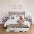 thumbnail image 5 of 27" Brass Glass Table Lamp With White Drum Shade, 5 of 9