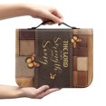 thumbnail image 2 of HELLHERO Bible Case Protective for Church Prayer Daily Travel, PU Leather Large Capacity Portable Bible Cover Carrying Organizer, 2 of 12