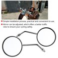 thumbnail image 3 of Garosa 1 Pair 8mm Right and Left Side Motorcycle Rear View Mirror Round Motorcycle Rearview Mirrors, Motorcycle Rearview Mirror, Motorcycle Side Mirror, 3 of 5