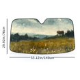 thumbnail image 4 of Awypu House in field Car Sun Shade Best UV Ray Visor Protector for Vehicle SUV Truck 55.12*29.92 in, 4 of 7