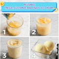 thumbnail image 4 of EASTIN 4 Pack 24OZ Creami Pints and Lids Deluxe XL Cups for Ninja NC501 NC500 Creamy Icecream Containers Cups Jars -in-1 Creamer Ice Cream Maker Machine BPA Free (A), 4 of 6