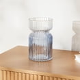 thumbnail image 2 of Anko Blue Glass Vase, 2 of 4