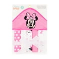 thumbnail image 3 of Disney Minnie Mouse Hooded Towel with 5 Piece Washcloth Set, Pink, 3 of 5