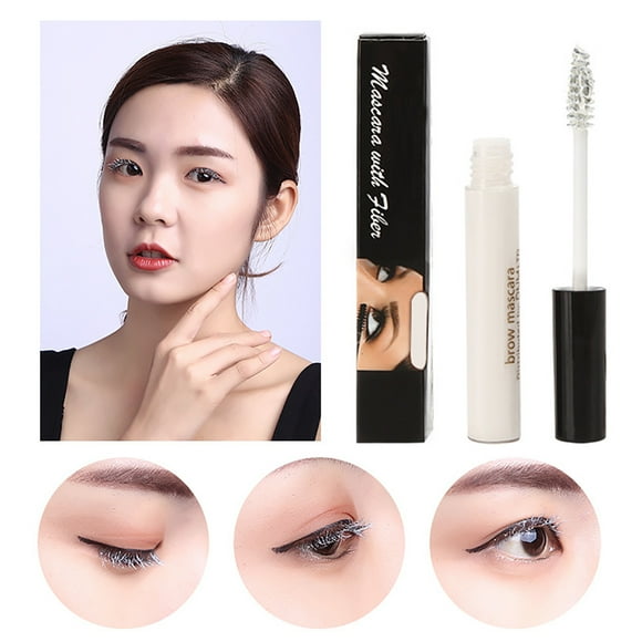 Mascara Eyelash Serum 4 Colors Waterproof Mascara for Eyelash Sets White Black Brown Mascara Long Lasting Glamorous Thick Mascara for Women Vegan Eye Makeup